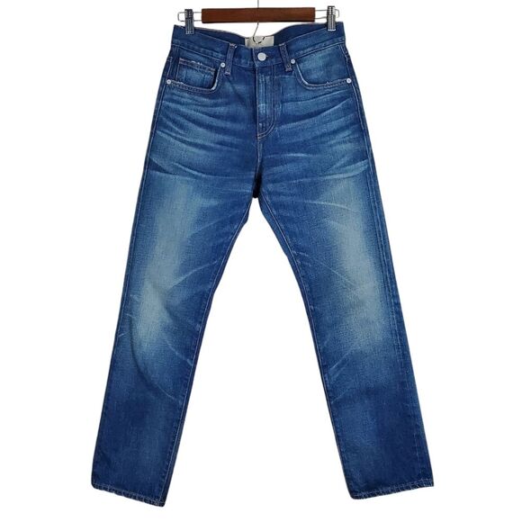 CQY Relaxed High Rise Straight Leg Denim Jeans Size 25 - Picture 1 of 8